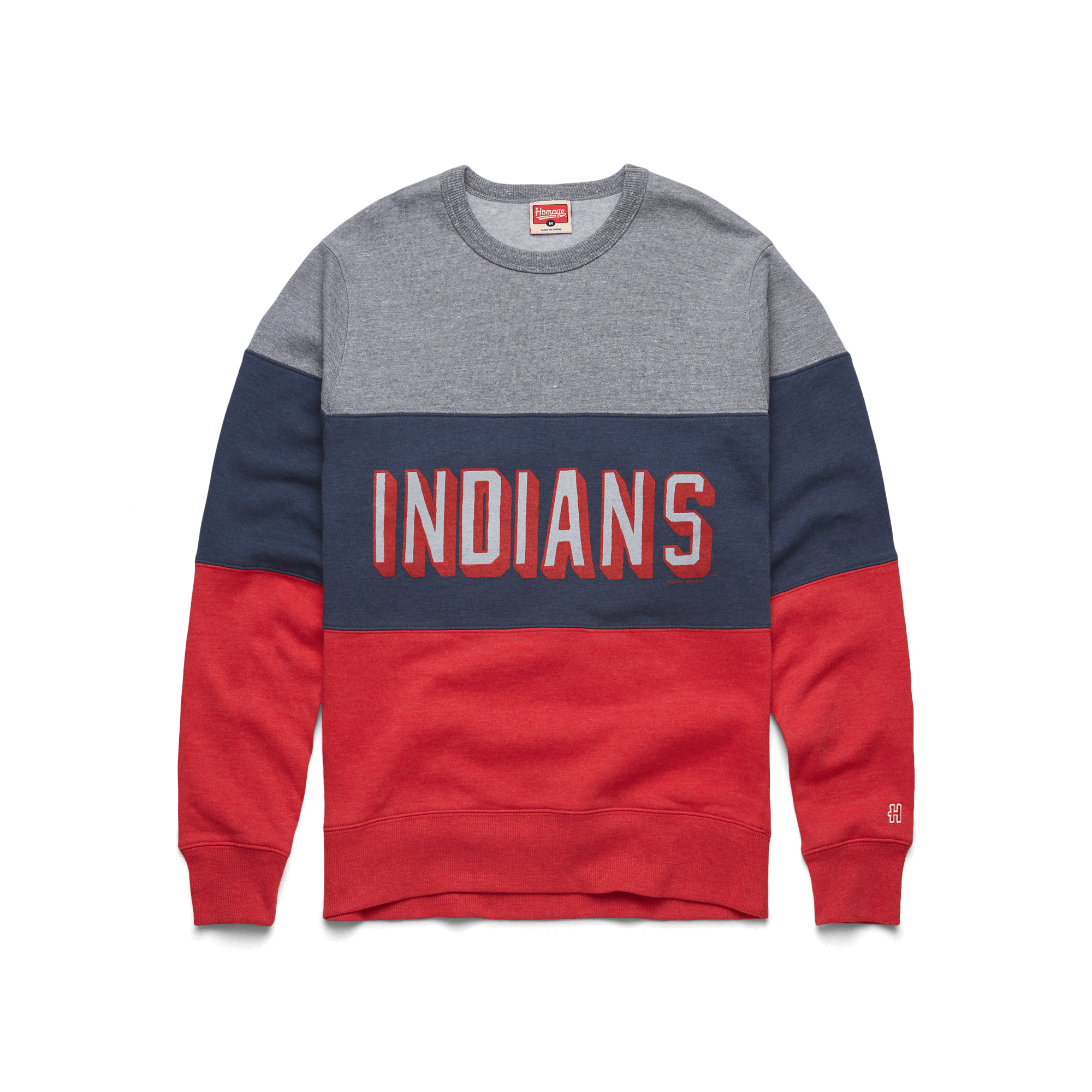 Block Indians Stripe Crewneck