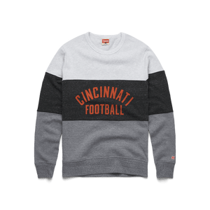 Cincinnati Football Stripe Crewneck