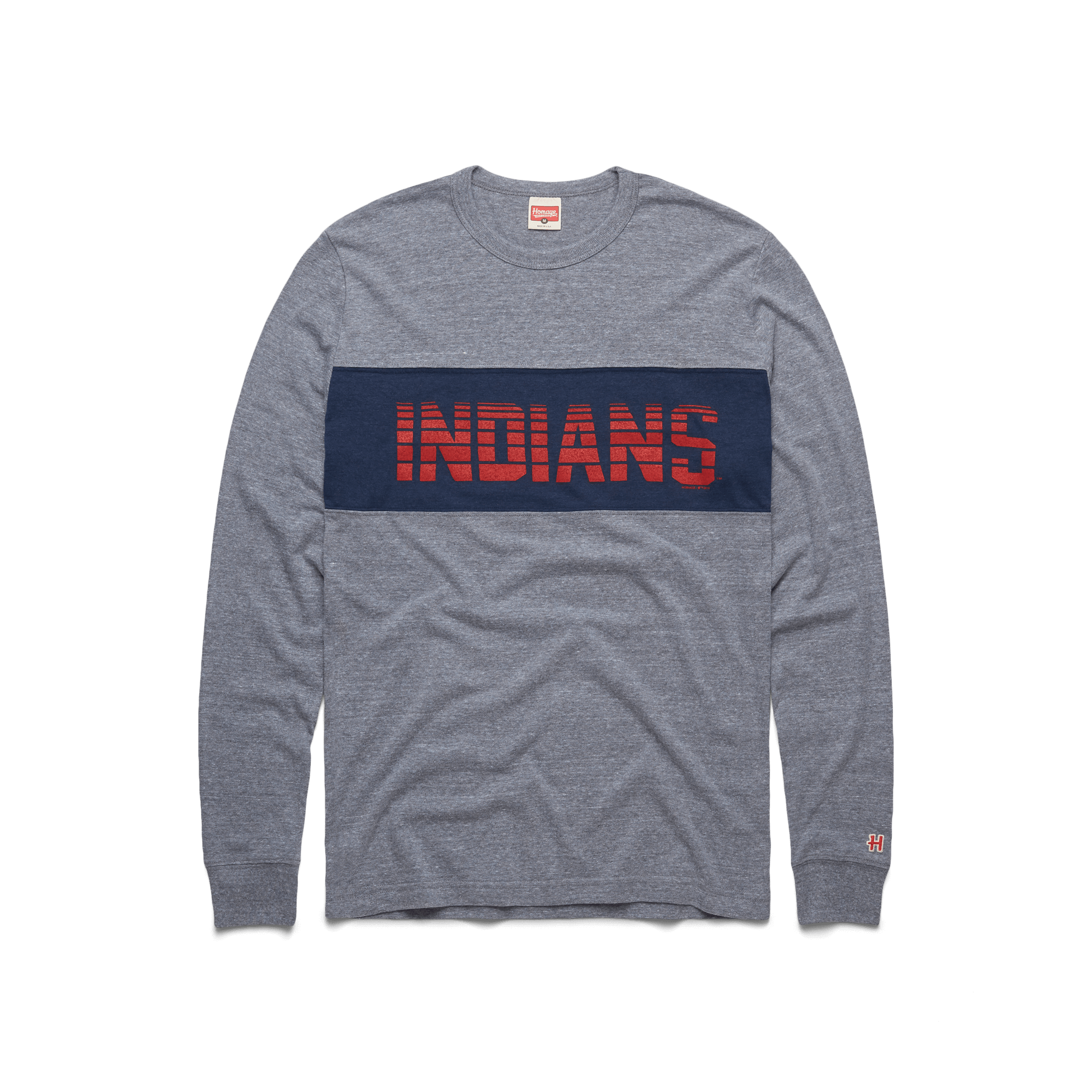 Indians Strike Zone Stripe Long Sleeve Tee