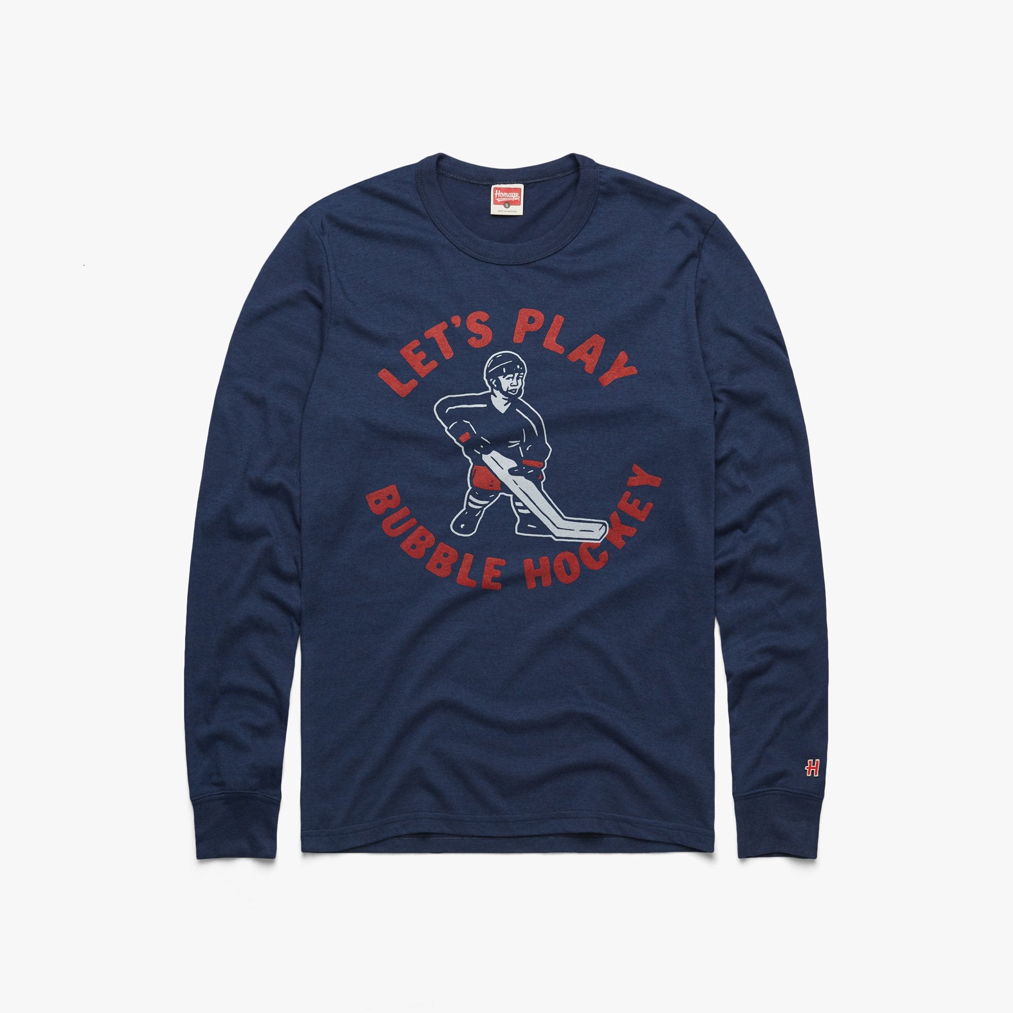 Let's Play Bubble Hockey Long Sleeve Tee