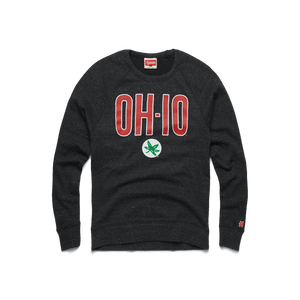 OH-IO Buckeye Leaf Crewneck