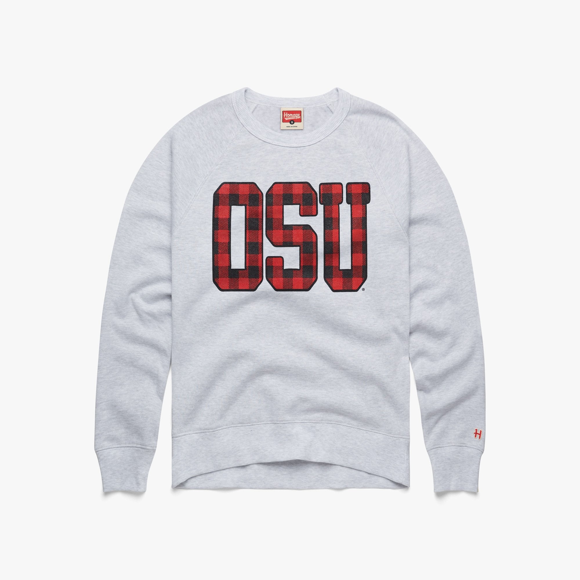 OSU Plaid Crewneck