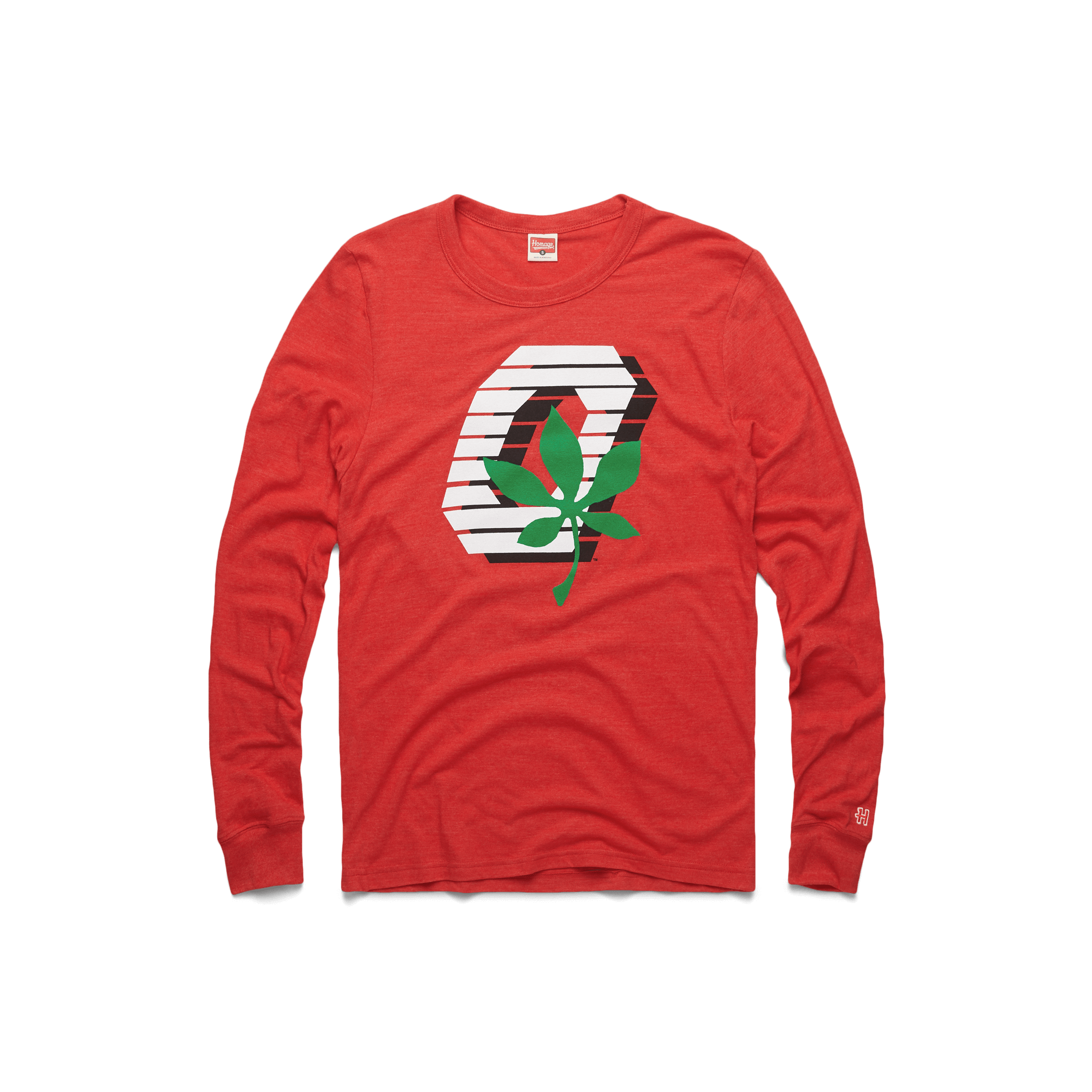 Ohio State Buckeye Leaf Long Sleeve Tee