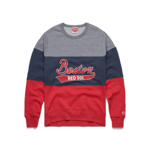 Script Boston Red Sox Stripe Crewneck