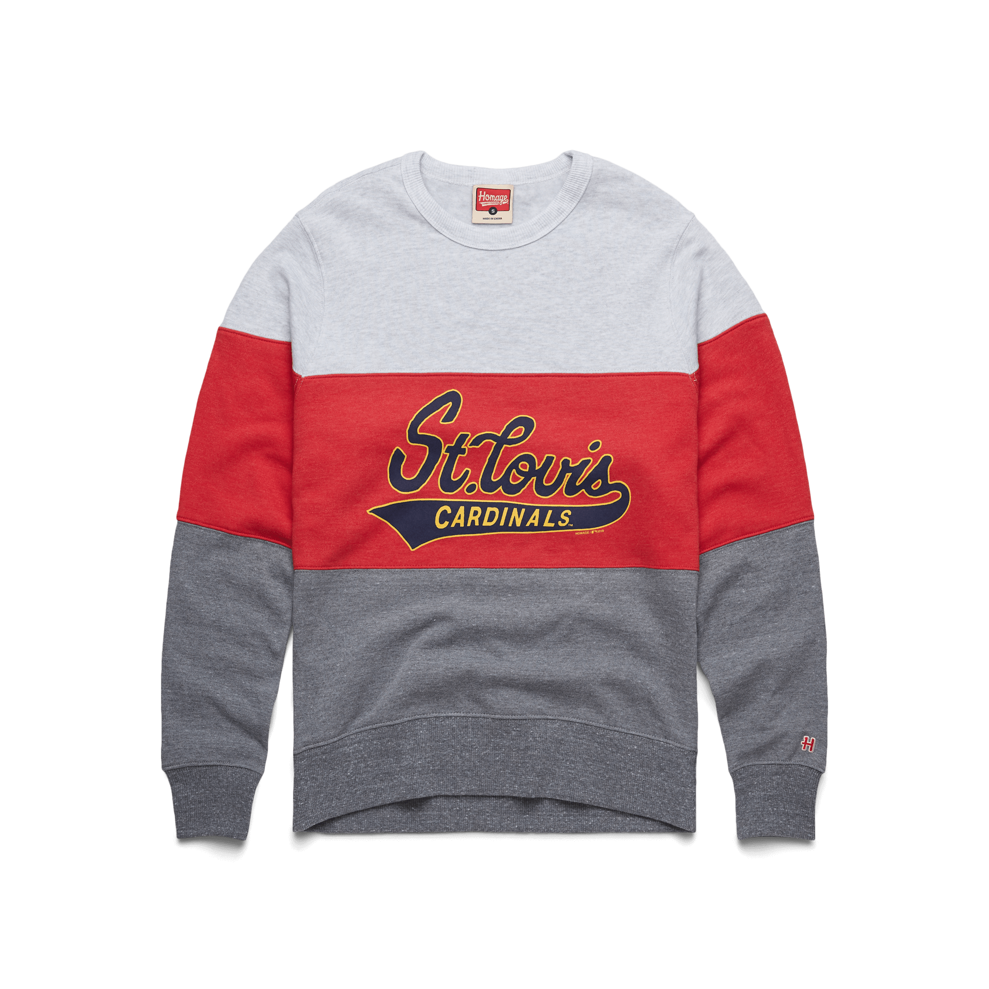 Script St. Louis Cardinals Stripe Crewneck