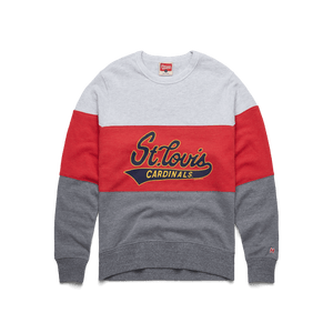 Script St. Louis Cardinals Stripe Crewneck