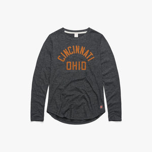 Women's Cincinnati Ohio Long Sleeve Tee