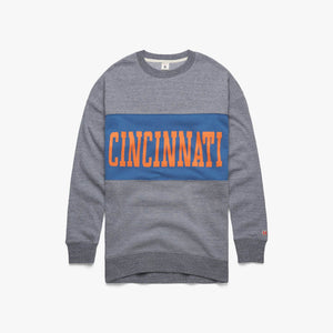 Women's Cincinnati Stripe Crewneck