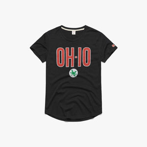 Women's OH-IO Buckeye Leaf