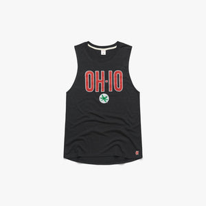 Women's OH-IO Buckeye Leaf Sleeveless Tee