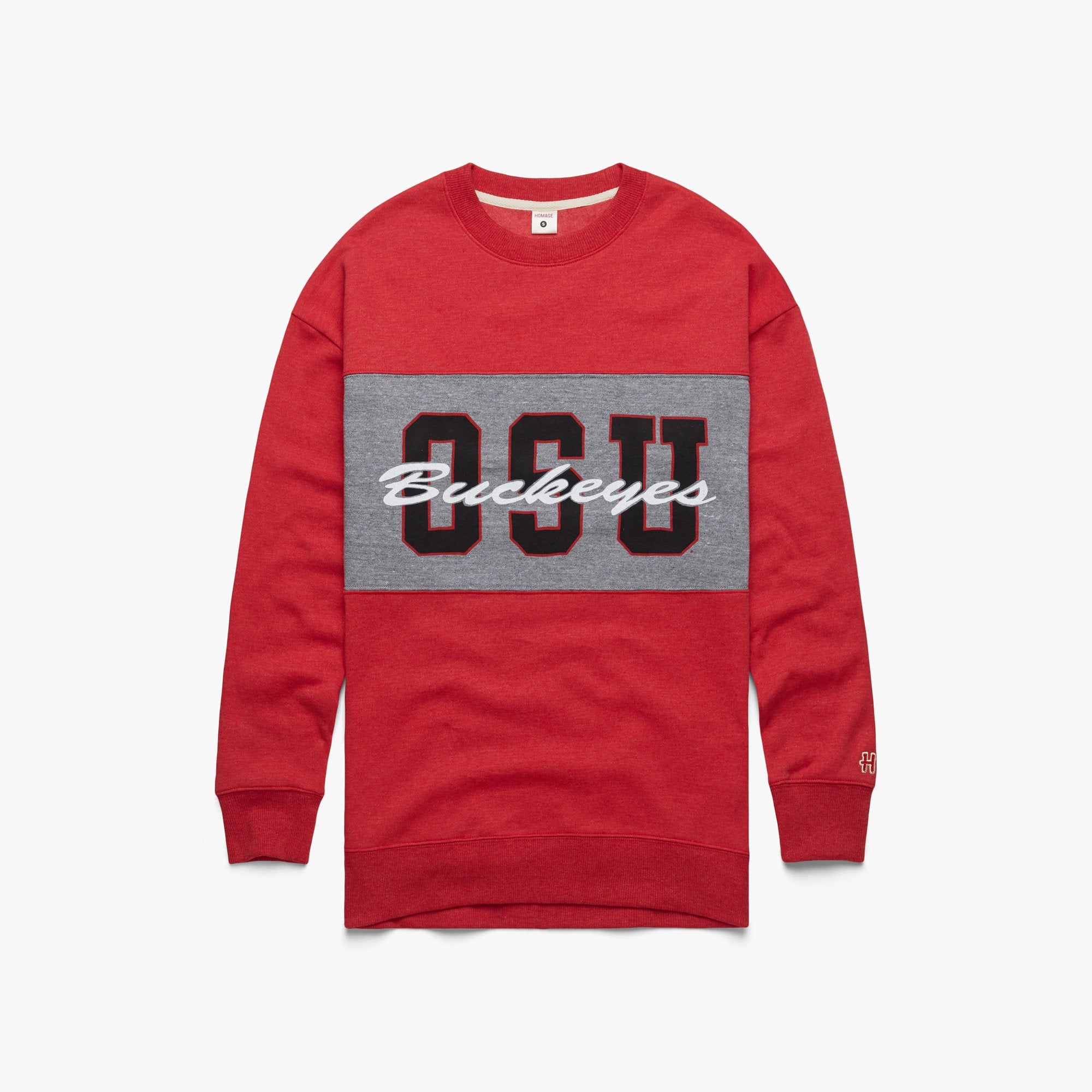 Women's OSU Buckeyes Stripe Crewneck