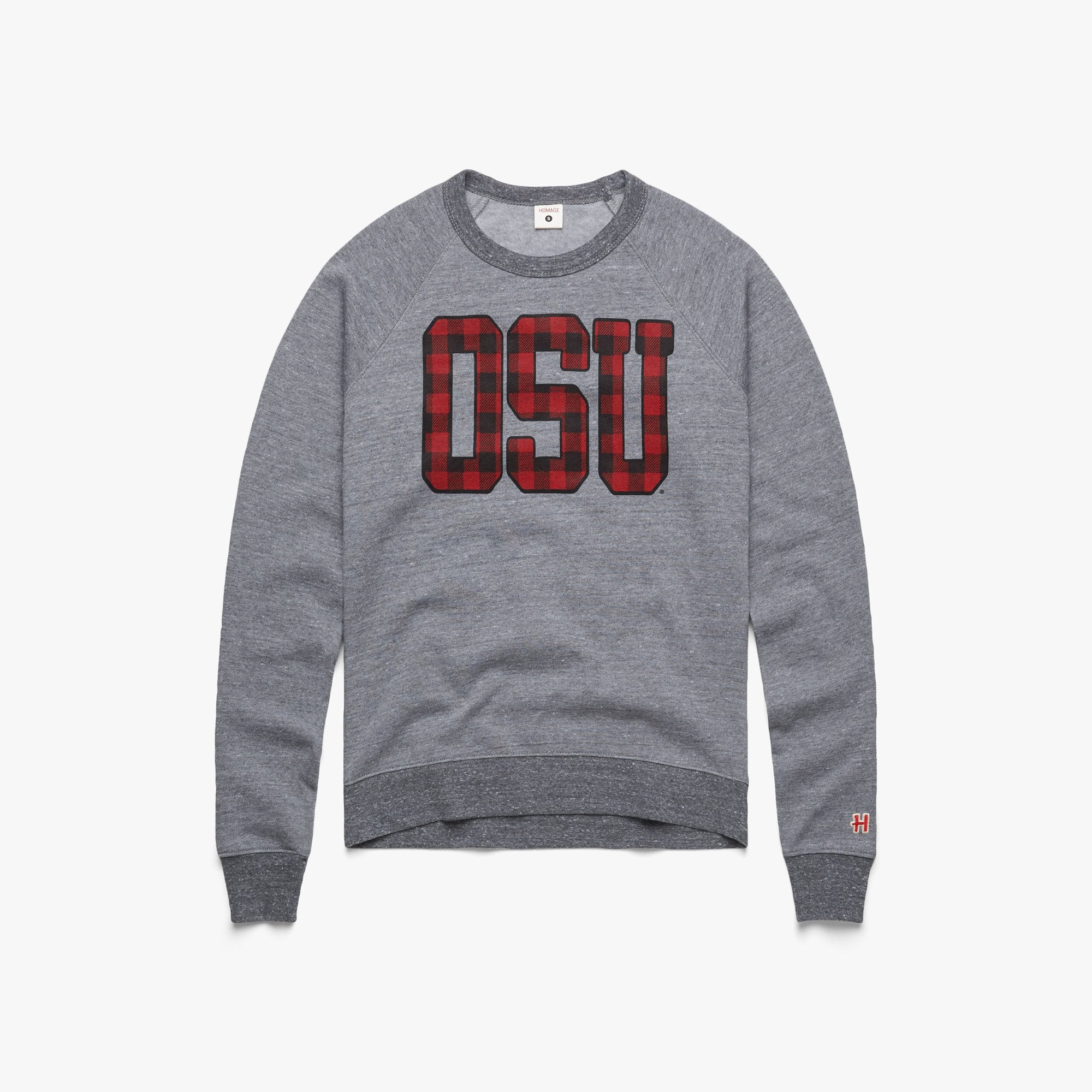 Women's OSU Plaid Crewneck