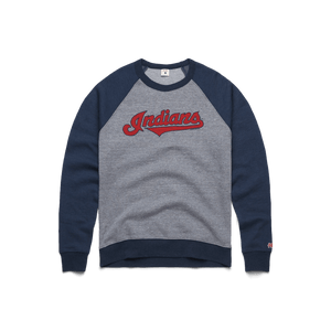 Women's Script Indians Crewneck